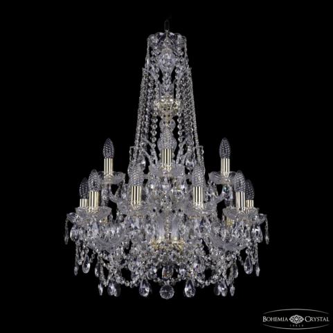 Люстра Bohemia Ivele Crystal  1411/10+5/195/XL-80/2d G