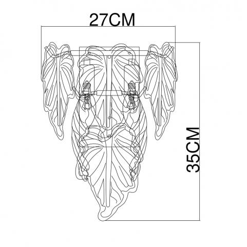 Бра Arte Lamp Lilly A4070AP-2GO