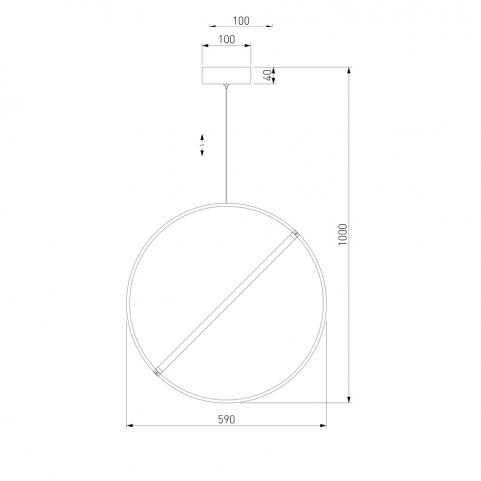 Подвесной светильник Eurosvet Element 90282/1 хром
