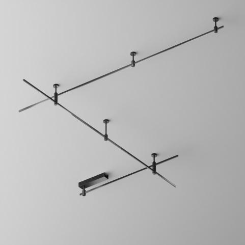 Шинопровод Maytoni Flarity TRX154-112B, магнитный модульный, черный 2м