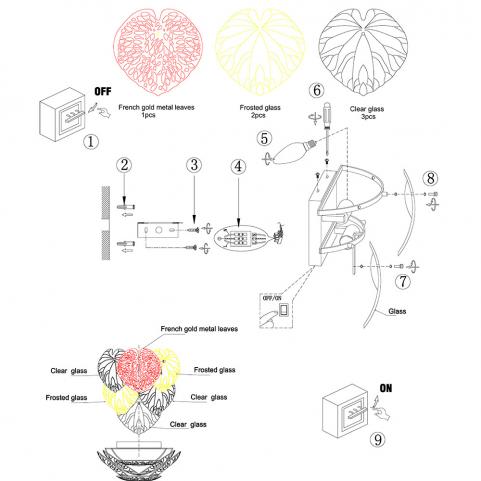 Бра Arte Lamp Kapri A4078AP-2GO