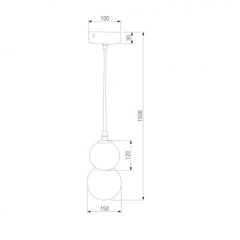Подвесной светильник Eurosvet Polar 50251/1 LED серый