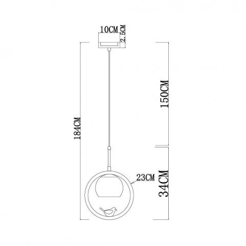 Подвесной светильник Arte Lamp Caprice A4182SP-1BR