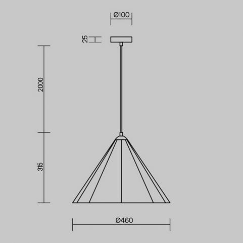 Подвесной светильник Freya Felt Acoustic FR5479PL-01W