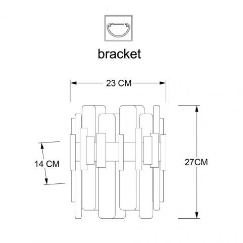 Бра Arte Lamp Alya A1053AP-2PB