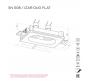 Точечный светильник Stellanova Izar Duo Flat гипсовый SN 008
