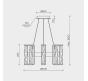 Подвесной светильник Modestyle MS.2340 с пультом 3000-6000K MS.2340.600 BK